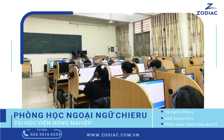 Zodiac triển khai phòng học ngoại ngữ CHIeru tại Học viện Nông nghiệp