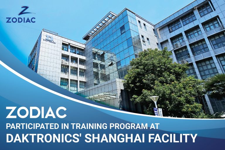 ZODIAC PARTICIPATED IN TRAINING PROGRAM AT DAKTRONICS’ SHANGHAI FACILITY