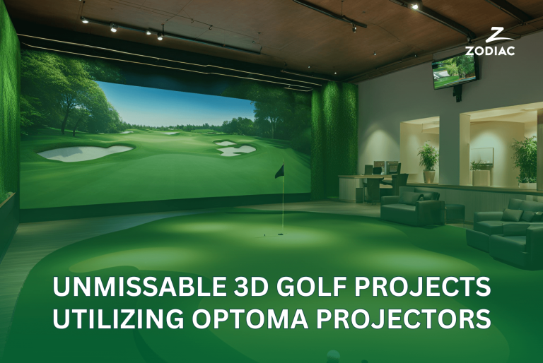 Unmissable 3D golf projects utilizing Optoma projectors